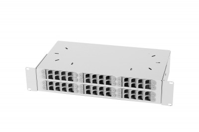 Бокс оптический ЦМО БОН, портов: 48, SC/LC, до 96 хОВ, 2U, 90х483х264 мм (ВхШхГ), цвет: серый, выдвижной, (БОН-19-2-48-В)