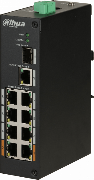 Коммутатор (свитч) Dahua DH-PFS3110-8ET-96(V2)