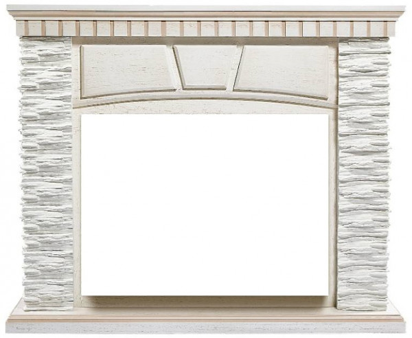 Широкий портал Firelight Porto 30 Белый/Белёный дуб