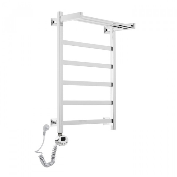 Электрический полотенцесушитель Domoterm Квадро Плюс с полкой П6 400х800 EL