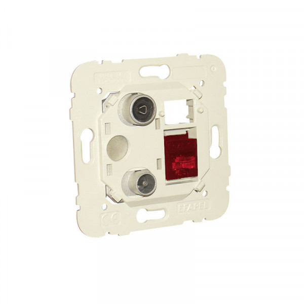 Розетка аудио/видео Efapel MEC21, цвет: бежевый, кат. 6 utp — fo sc-apc (21535)