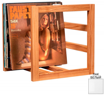 Стойка для хранения виниловых пластинок VOXmodule Vinyl Stand 06 white lacquer