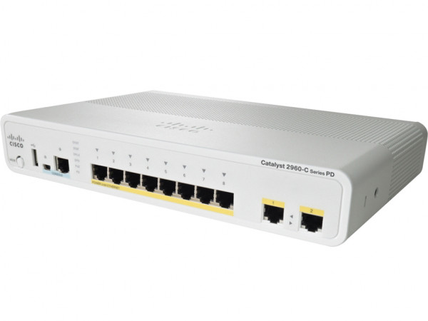 Коммутатор Cisco, WS-C2960CPD-8TT-L