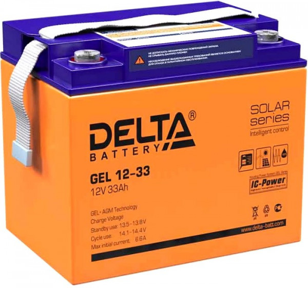 Аккумуляторная батарея Delta GEL 12-33