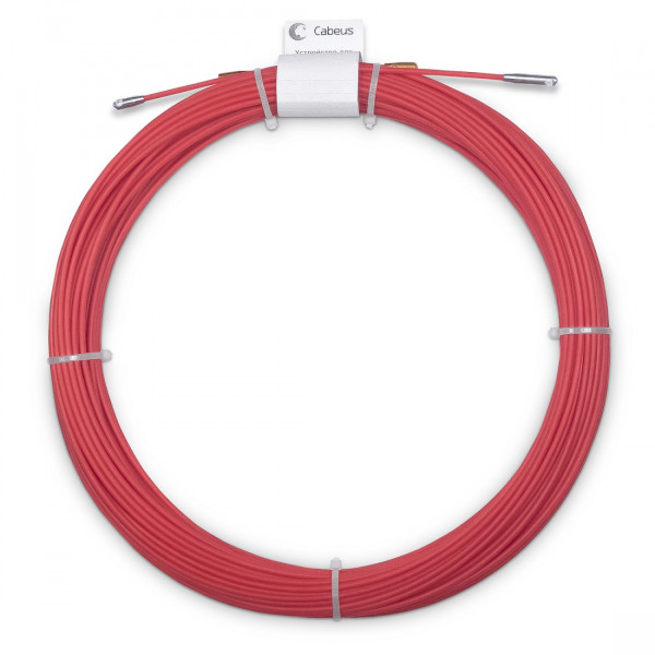 Протяжка для кабеля Cabeus, Полиэтилен, Ø с оболочкой: 3,5 мм, 70 м, бухта, пруток из стеклопластика, (Pull-B-3,5-70m)