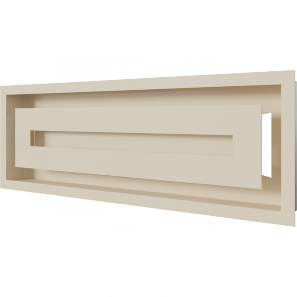 Вентиляционная решетка Kratki WIND Бежевая 17х49