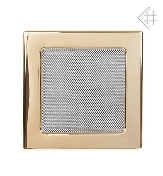 Вентиляционная решетка для камина Kratki 22х22 полированная латунь 22Z