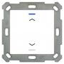 Кнопочный выключатель MDT technologies BE-TAL5501.A1 KNX/EIB 1x клавишный (2 кнопки) с символами ВВЕРХ/ВНИЗ, 55 x 55мм, встроенный интерфейс KNX (BCU), RGBW индикация, 4 логических модуля, цвет глянцевый белый