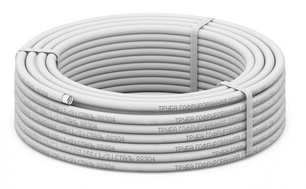 Диаметр трубы 16 мм Stahlmann Труба SS304 15A, отожженная в оболочке белая, 50м