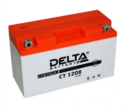 Аккумулятор для ИБП Delta Battery CT, 95х66х150 мм (ВхШхГ),  необслуживаемый свинцово-кислотный,  12V/8 Ач, (CT 1208)