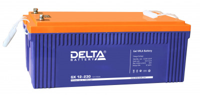 Аккумулятор для ИБП Delta Battery GX, 208х269х520 мм (ВхШхГ),  необслуживаемый электролитный,  12V/230 Ач, цвет: синий, (GX 12-230)