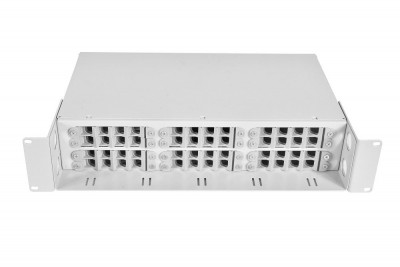 Бокс оптический ЦМО БОН, портов: 48, SC/LC, до 96 хОВ, 2U, 90х483х284 мм (ВхШхГ), цвет: серый, (БОН-19-2-48-П)