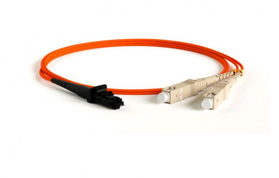 Коммутационный шнур оптический Hyperline, Duplex SC/MTRJ, OM1 62,5/125, LSZH, Ø 2мм, 3м, цвет: оранжевый, (FC-D2-62-MTRJF/PR-SC/PR-H-3M-LSZH-OR)