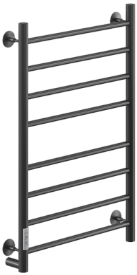 Электрический полотенцесушитель Ника WAY-2 80/40 RAL9005 черный матовый левый тэн