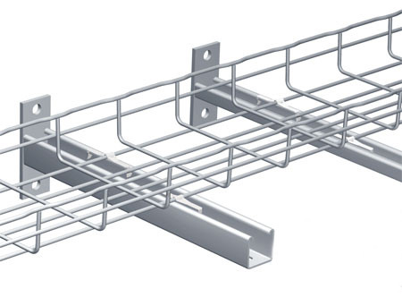 Кронштейн Cablofil, настенный, для лотков h =200мм, Т-образн., 45х130х200 (ШхВхД), сталь, покрытие: горячий цинк