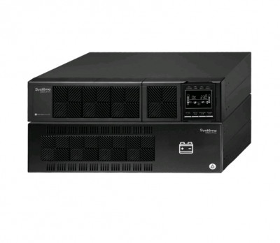 ИБП Systeme Electric Smart-Save Online SRV, 6000ВА, lcd дисплей, онлайн, универсальный, 412х438х172 (ШхГхВ), 230V, 5U,  однофазный, Ethernet, (SRVSE6KRTXLI5U)