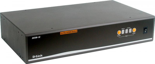 Переключатель KVM D-Link, портов: 16 х VGA D-SUB (HDB-15), 41х235х82 мм (ВхШхГ), KVM over IP: есть, USB, RJ45, PS/2, цвет: чёрный