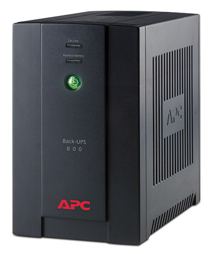 ИБП APC Back-UPS, 800ВА, линейно-интерактивный, напольный, 130х336х215 (ШхГхВ), 230V,  однофазный, (BX800CI-RS)