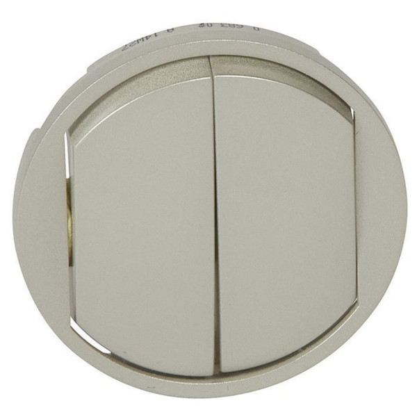 Лицевая панель для выключателя Legrand Celiane, 93х73 мм (ВхШ), без подсветки, цвет: титан, (LEG.068302)