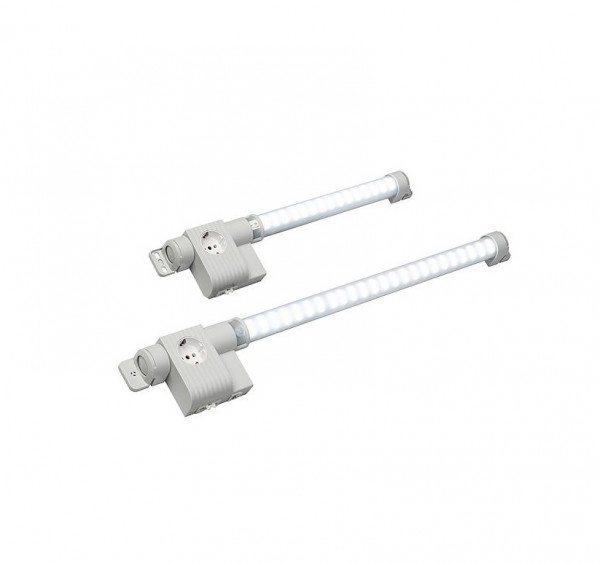 Панель осветительная STEGO LED 022 Varioline, 500х44 мм (ВхШ), 100-240 (ac)V, для электротехнических шкафов, пластик, цвет: прозрачный, без выключателя, магнитное крепление