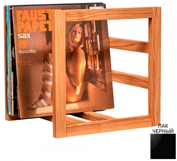 Стойка для хранения виниловых пластинок VOXmodule Vinyl Stand 06 black lacquer