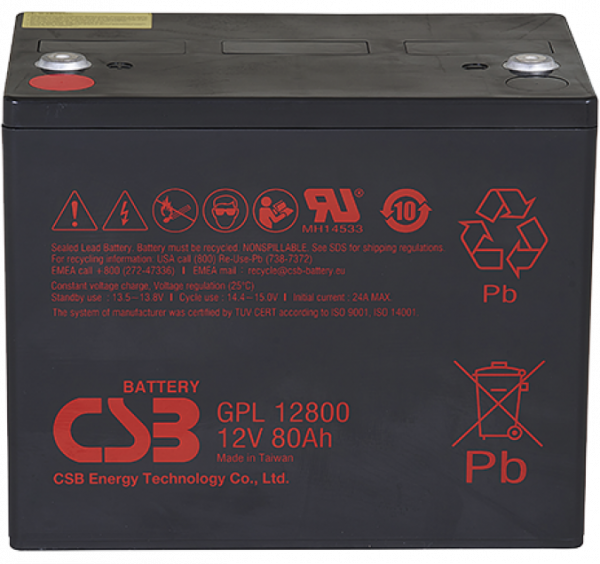 Аккумуляторная батарея CSB GPL12800