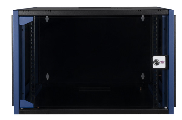 Шкаф телекоммуникационный настенный Datarex, 19", 7U, 268х600х600 мм (ВхШхГ), дверь: стекло, боковая панель: сплошная съемная, разборный, цвет: чёрный
