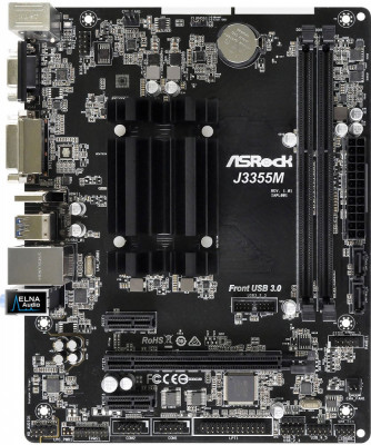 Материнская плата ASRock J3355M + Celeron J3355 onboard