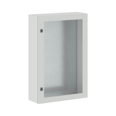 Шкаф электротехнический настенный DKC CE, IP66, 1200х800х300 мм (ВхШхГ), дверь: стекло, корпус: сталь листовая, цвет: серый, с монтажной панелью, (R5CEX1283)