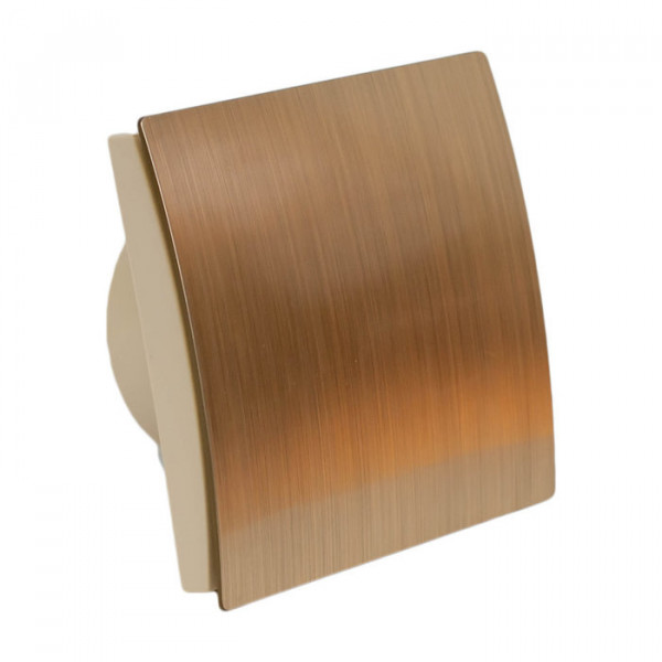 Вытяжка для ванной диаметр 100 мм Mmotors ММ-Р 01 пластик овал 169 м3/ч 18 Вт обратный клапан/золото