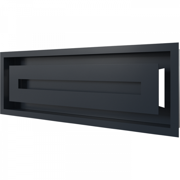 Вентиляционная решетка Kratki WIND Графитовая 17х49