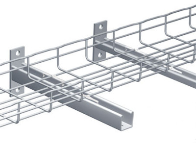 Кронштейн Cablofil, настенный, для лотков h =400мм, Т-образн., 45х130х400 (ШхВхД), сталь, покрытие: горячий цинк
