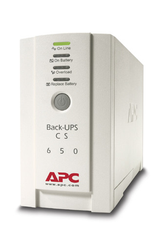 ИБП APC Back-UPS, 650ВА, линейно-интерактивный, напольный, 91х284х165 (ШхГхВ), 230V,  однофазный, (BK650EI)