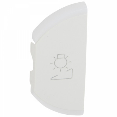 Лицевая панель для светорегулятора Legrand Celiane, 70х58 мм (ВхШ), кол-во клавиш: 2, левая "лампа", цвет: белый, (LEG.068177)