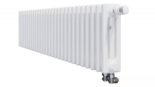 Стальной трубчатый радиатор 3-колончатый Zehnder Charleston Completto 3037/28/V001/RAL 9016