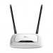 Маршрутизатор TP-Link, портов: 5, LAN: 4, WAN: 1, скорость мб/с: 300, антенн: 2, 33х118х173 мм (ВхШхГ), цвет: белый, TL-WR841N