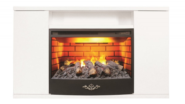 Электрокамин с широким очагом 3D Real-Flame Brooklyn 25,5 WT с очагом 3D Firestar 25,5