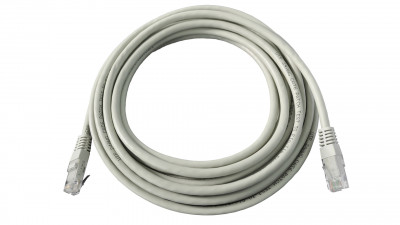 Кабель витая пара Datarex, U/UTP, 4 пар., кат. 5е, проводник Ø 0,58мм, AWG24, PVC нг(А)-LS, 1м (коробка 305м), тип прокладки: внутри зданий, цвет: серый