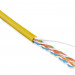 Кабель витая пара Hyperline, U/UTP, 4 пар., кат. 5е, проводник Ø 0,51мм, AWG24, LSZH (нг(A)-HF), 100МГц, 1м (бухта 305м), тип прокладки: внутри зданий, цвет: жёлтый