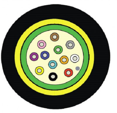 Кабель волоконно-оптический Siemon XGLO Central Tube,  8хОВ, OM4 50/125, LSZH, Ø 7,7мм, универсальный, водоблокирующие ленты, цвет: чёрный