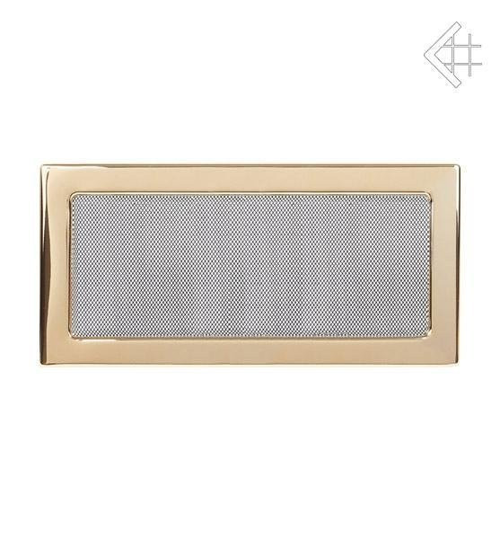 Вентиляционная решетка для камина Kratki 17х37 полированная латунь 37Z