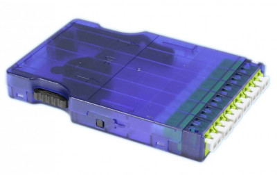 Кассета оптическая Hyperline PPTR-CSS FO, standard, 12хОВ портов: 6, LC (Duplex), OS2 9/125, цвет: синий