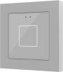 Выключатель сенсорный Zennio ZVI-F55X1-S KNX Flat 55 X1, 1-кнопочный, LED индикация, датчик приближения, пластиковая рамка, 55х55х9мм, в установочную коробку, цвет серебро