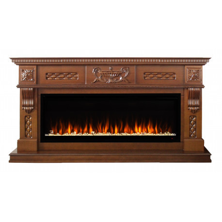 Линейный электрокамин Real-Flame CORSICA 60 NT с очагом Saphir 60