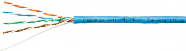 Кабель «витая пара» (LAN) для структурированных систем связи UTP-4P-Cat.5e-SOLID-BL-100 (7248c-5)
