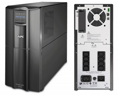 ИБП APC Smart-UPS, 2200ВА, линейно-интерактивный, напольный, 196х546х432 (ШхГхВ), 230V,  однофазный, Ethernet, (SMT2200I)