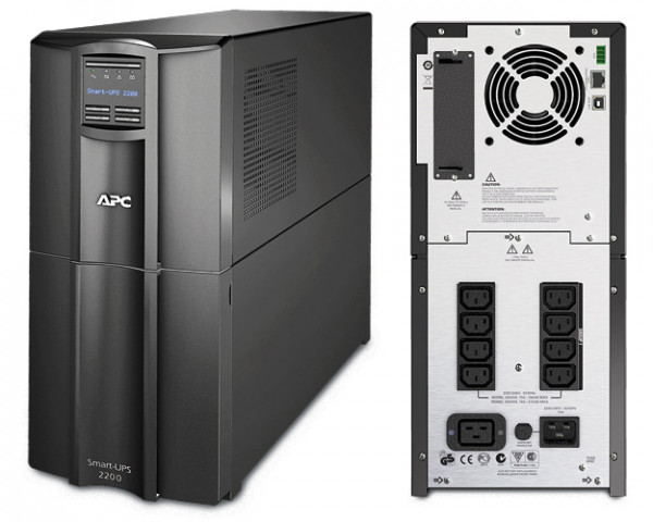 ИБП APC Smart-UPS, 2200ВА, линейно-интерактивный, напольный, 196х546х432 (ШхГхВ), 230V,  однофазный, Ethernet, (SMT2200I)