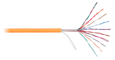 Кабель «витая пара» (LAN) для структурированных систем связи U/UTP 10pair, Cat5, Solid, In, нг(A)-HF (NMC 2115C-10-OR)