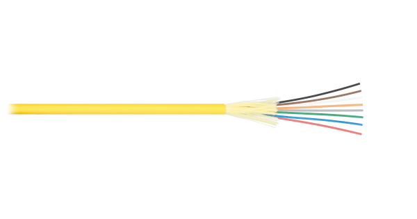 Кабель волоконно-оптический одномодовый NKL-F-012S2I-00C-YL-F001