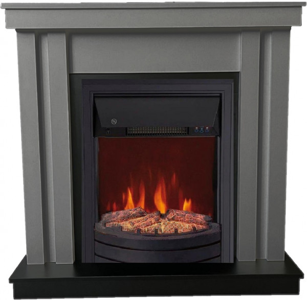 Электрокамин с классическим очагом 2D Elekam City графит с очагом Spark